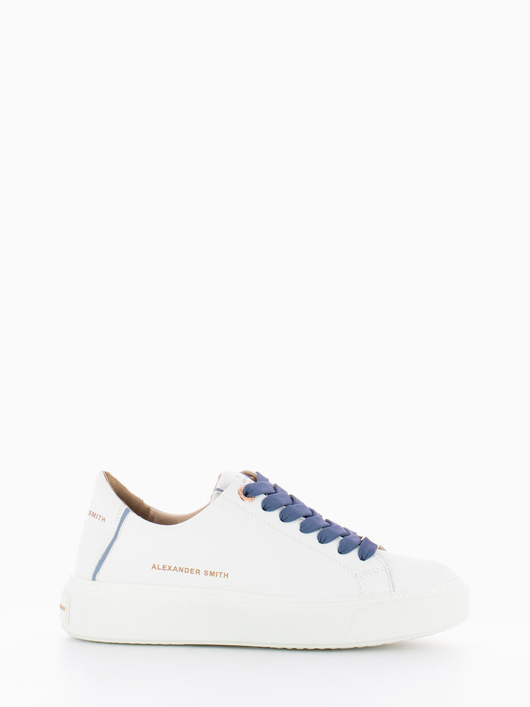 ALEXANDER SMITH - Sneakers in pelle white / avio