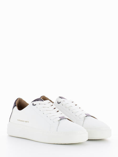 Sneakers in pelle white / black