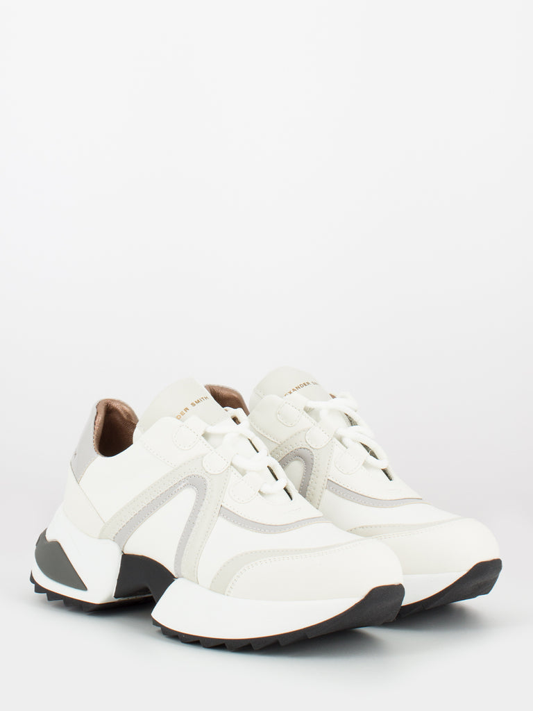 ALEXANDER SMITH - Sneakers Marble white / grey