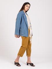 ALYSI - Blazer denim medio chiaro
