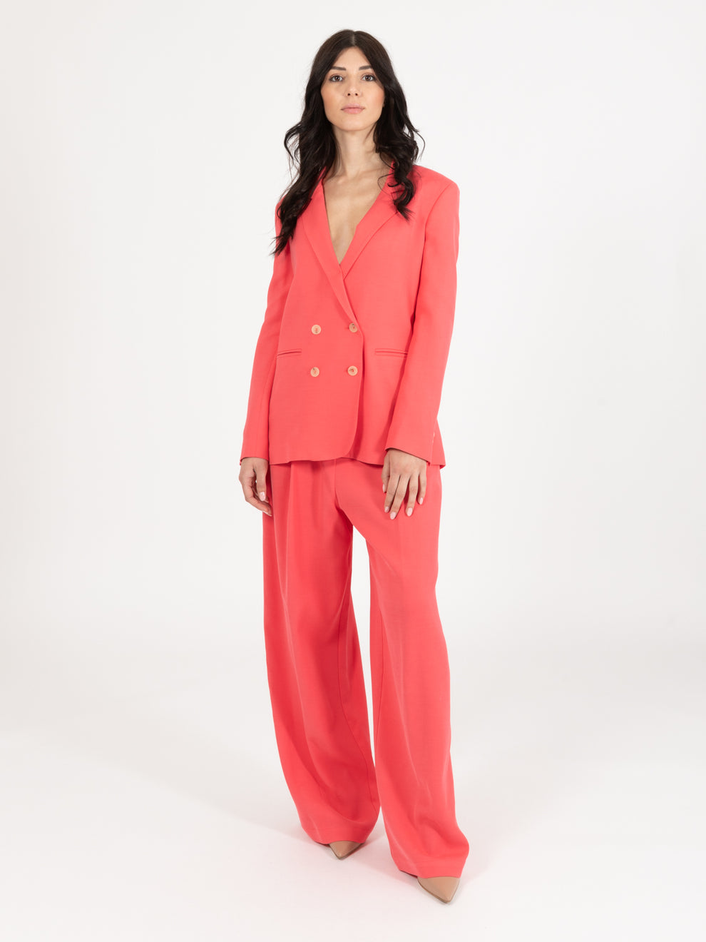 Blazer doppiopetto Cady peonia