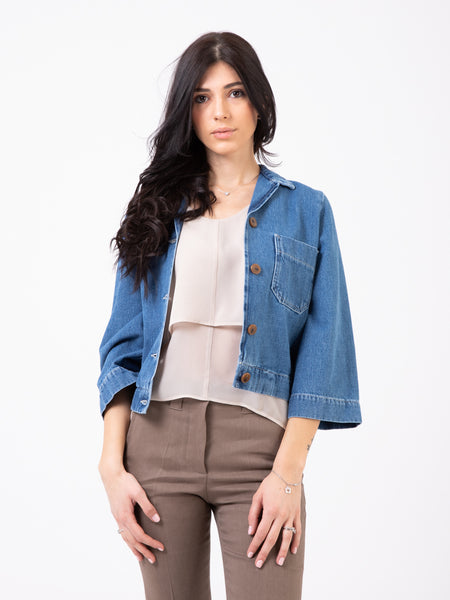 Camicia blu denim