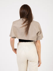 ALYSI - Coprispalle Raw linen pietra