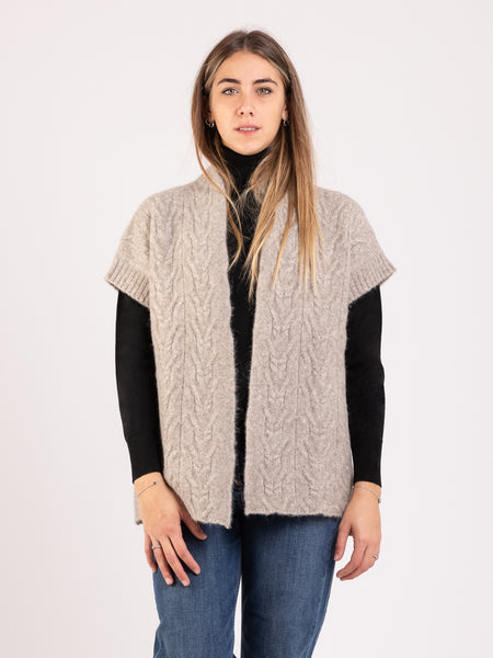 Gilet yak tricot trecce cachà