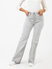 ALYSI - Jeans denim wide leg grey