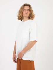 AMARANTO - T-Shirt in cotone bianco