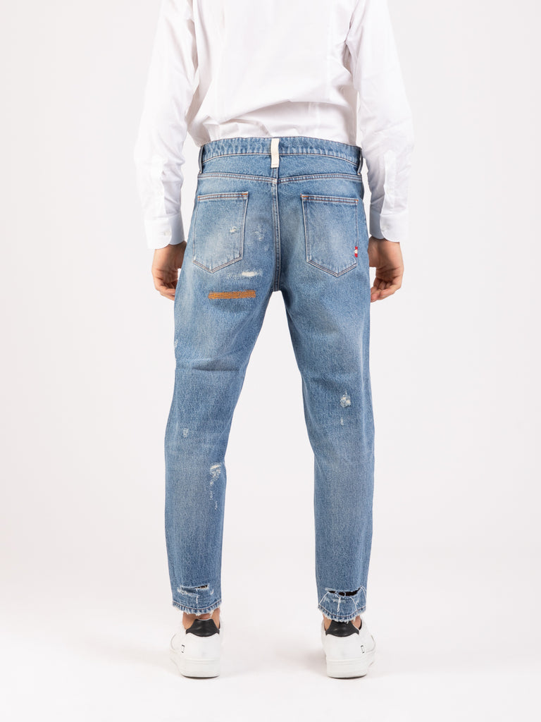 AMISH - Jeans Jeremiah cool vintage denim medio chiaro