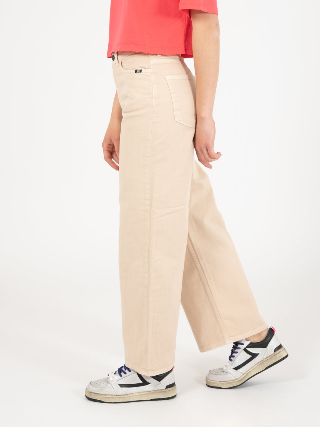 Jeans Linda Bull Crinckle blush pink