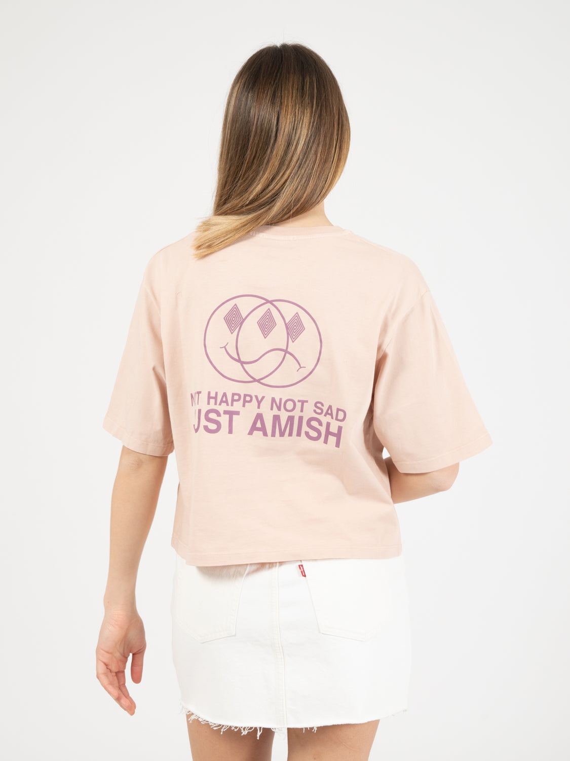 T-Shirt W Just Amish blush pink