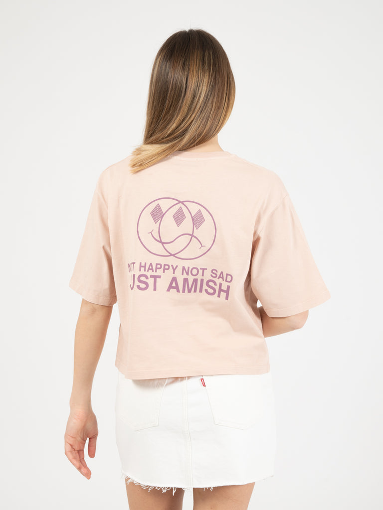 AMISH - T-Shirt W Just Amish blush pink
