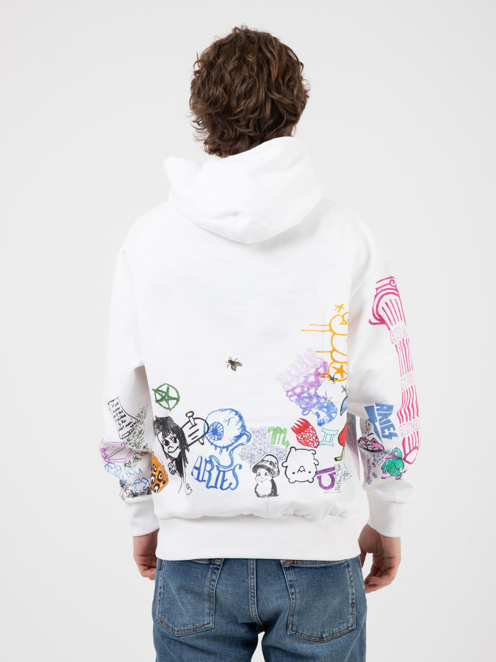 Felpa Doodle white
