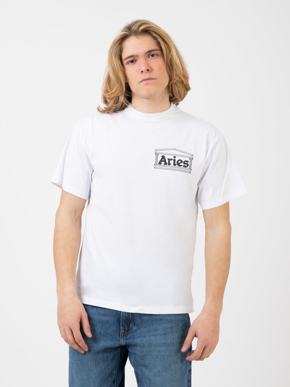 Art trip reverse white t-shirt