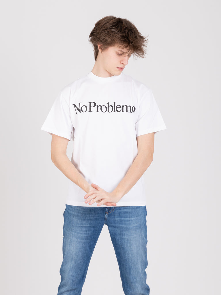 ARIES - T-shirt No Problemo bianca
