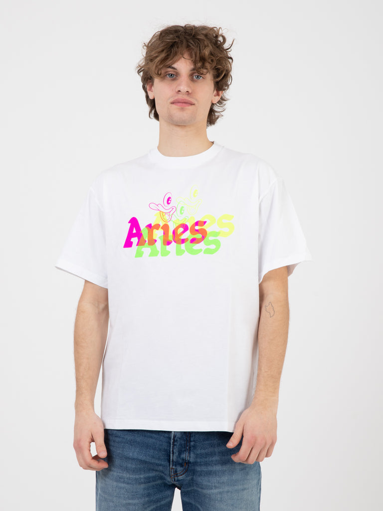 ARIES - T-Shirt Trippy Aye Duck SS white