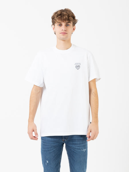 T-shirt Scribble Heart Logo white