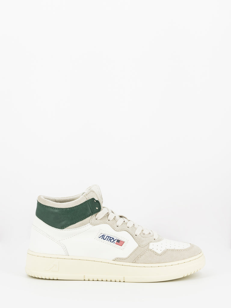 AUTRY - Mid goat / suede bianco / mountain