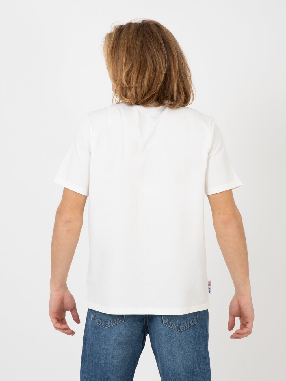 Iconic T-shirt with logo and arrow print white