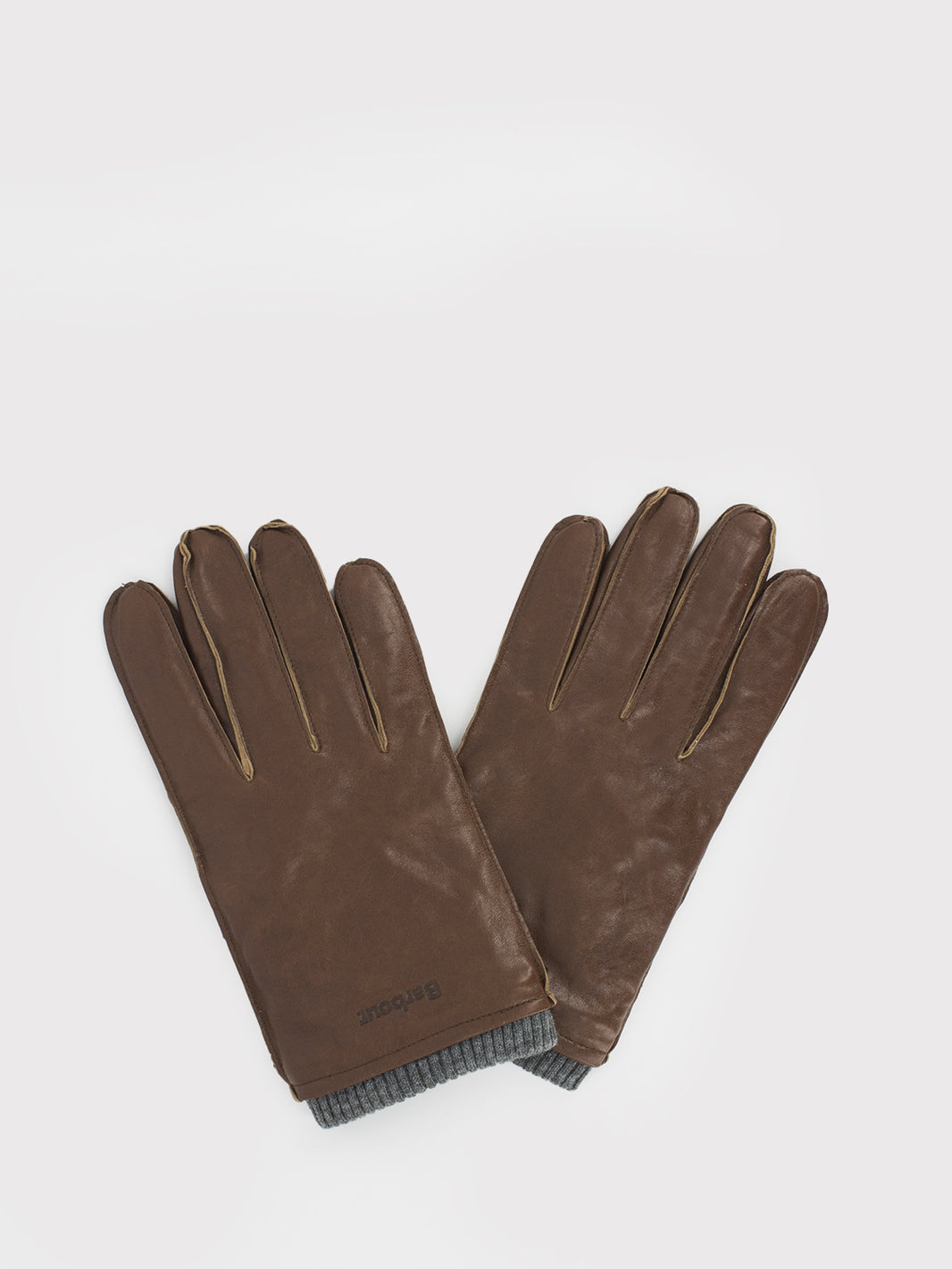 Barbour Braden Burnished Leather Glove Brown