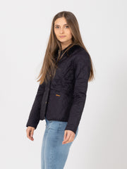 BARBOUR - Giacca Summer Liddesdale Quilted navy / pearl