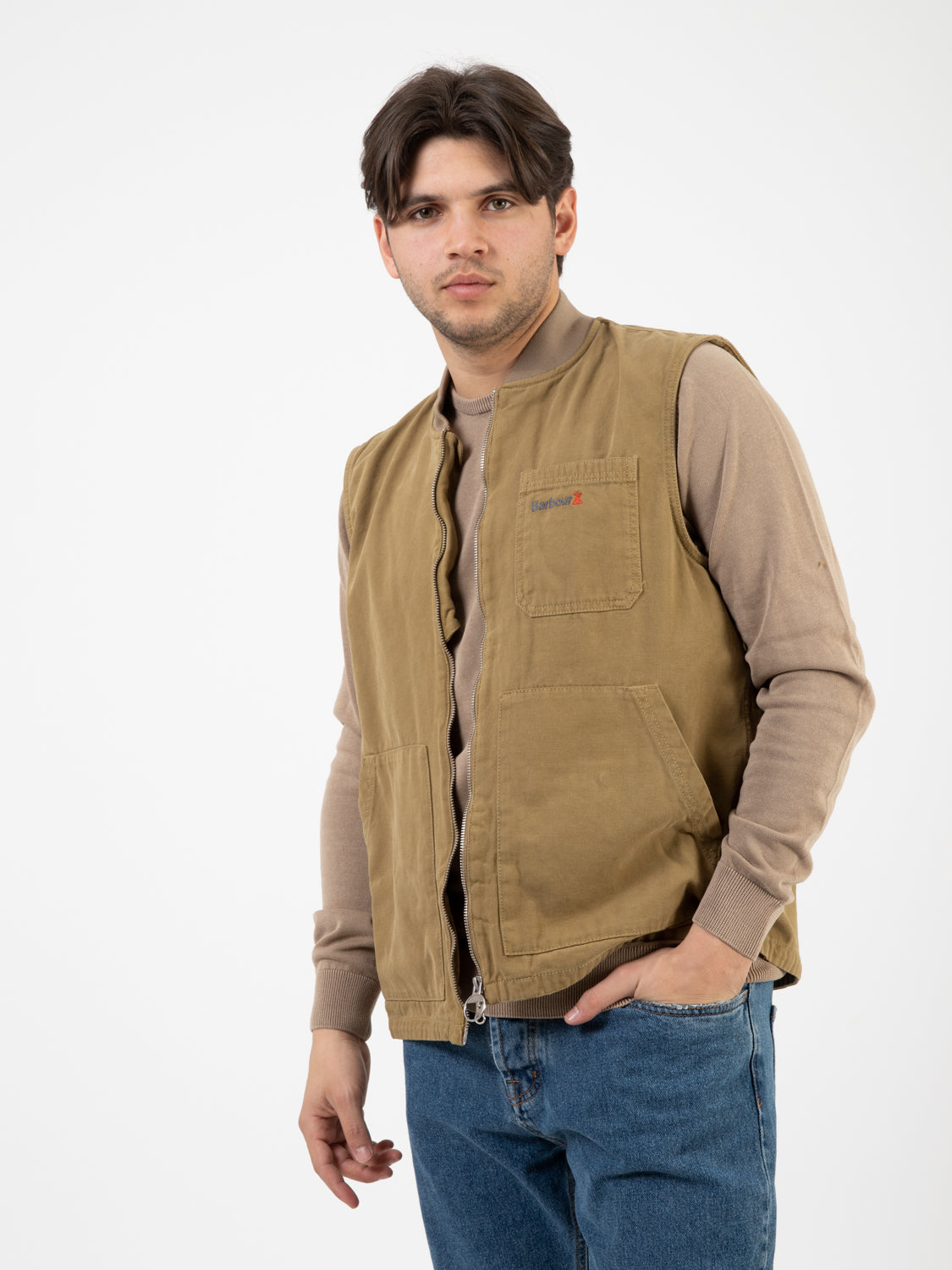 Tin military brown vest