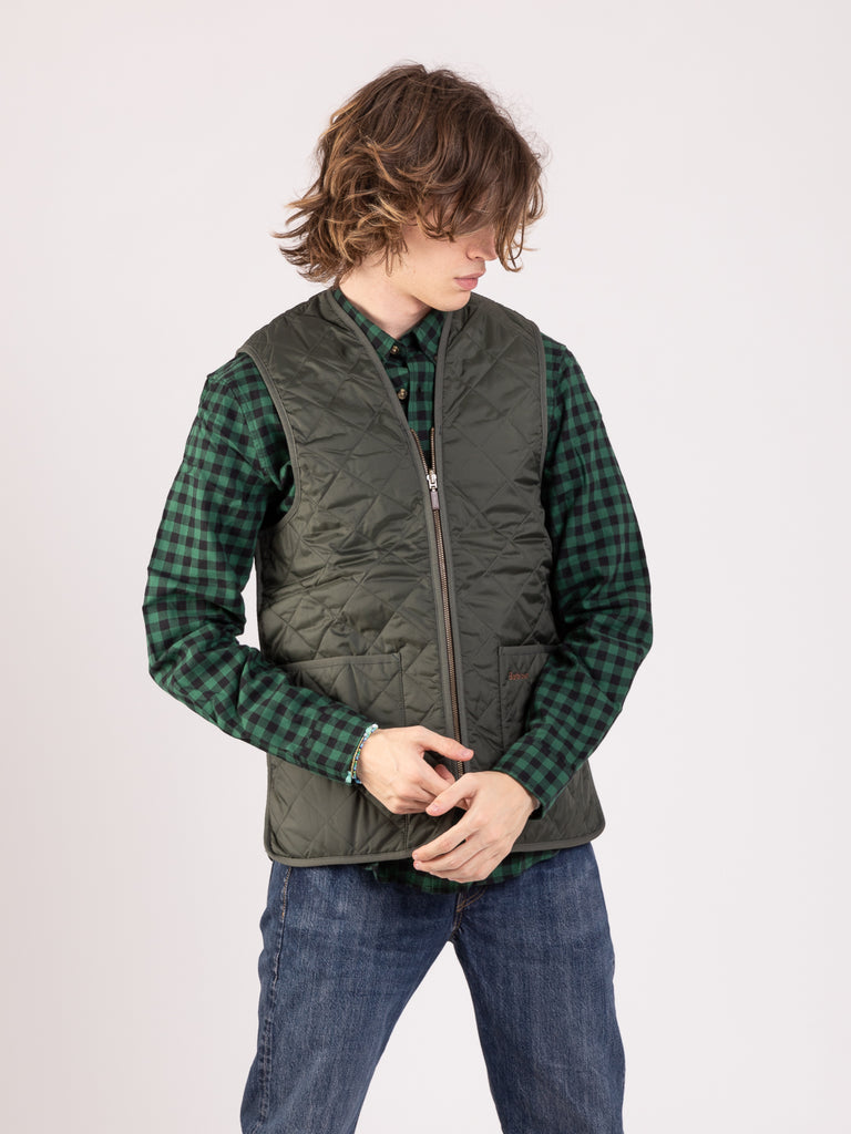 BARBOUR - Quilted Waistcoat / Zip-In Liner olive / classic