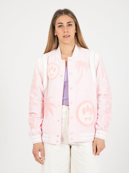 Bomber jacket nylon light pink