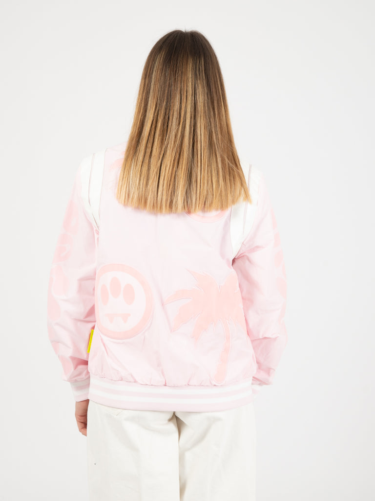 BARROW - Bomber jacket nylon light pink