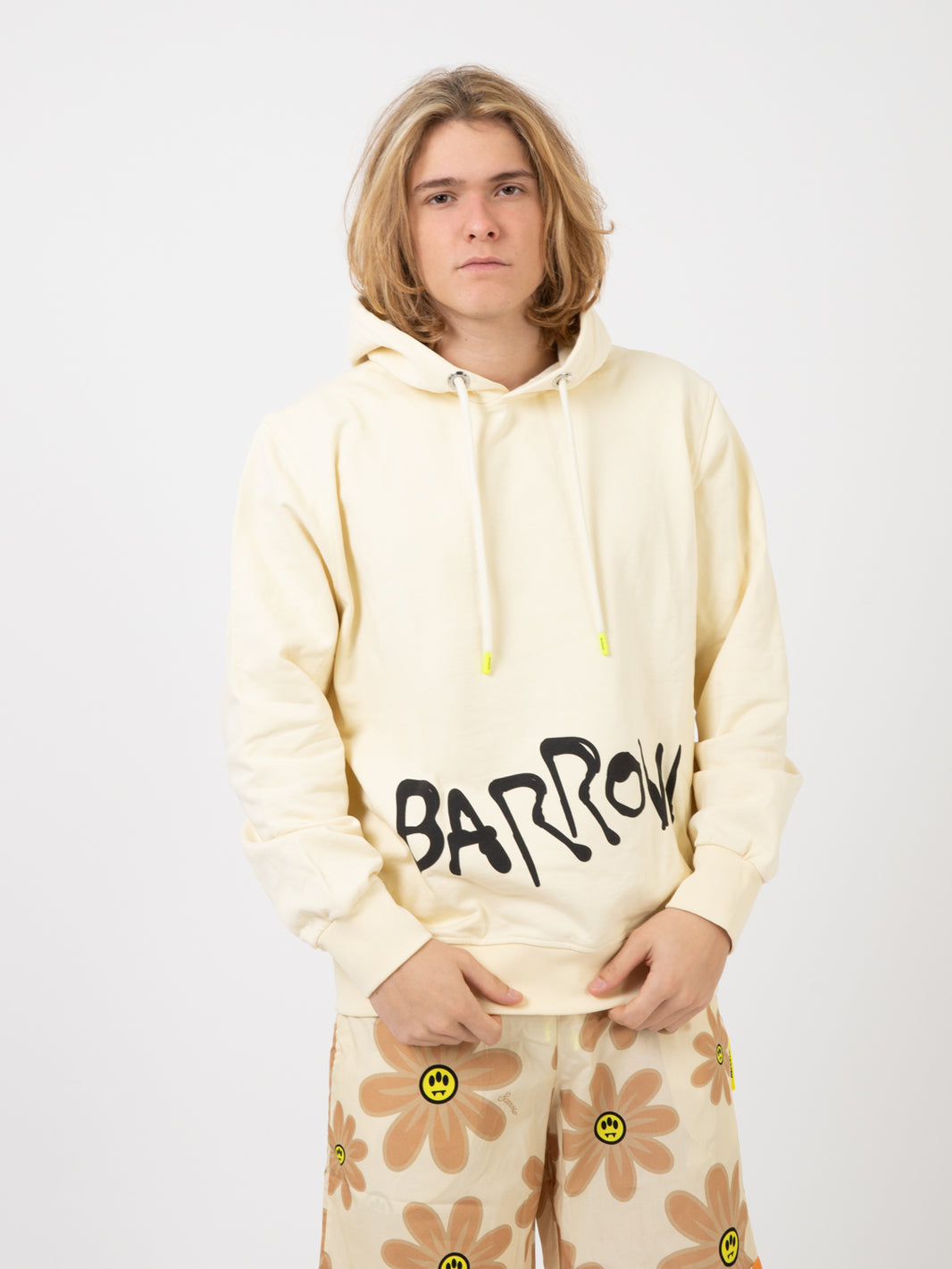 Felpa hoodie con stampa teddy butter