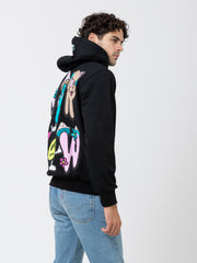 BARROW - Felpa hoodie lettering multiform nera