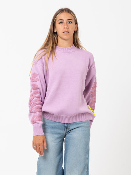 Maglione Smile malva / rosa