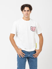 BARROW - T-shirt Hot-Air Balloon Smile off-white