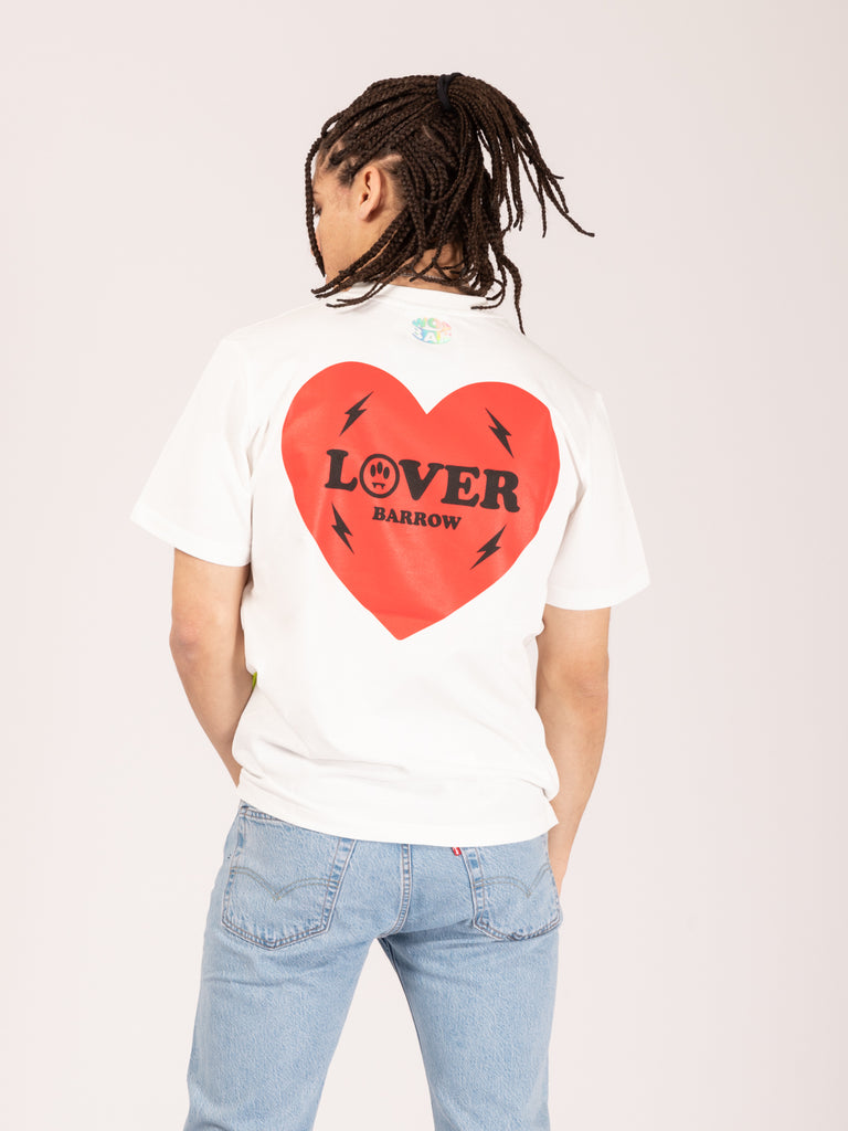 BARROW - T-shirt Lover oversize off white