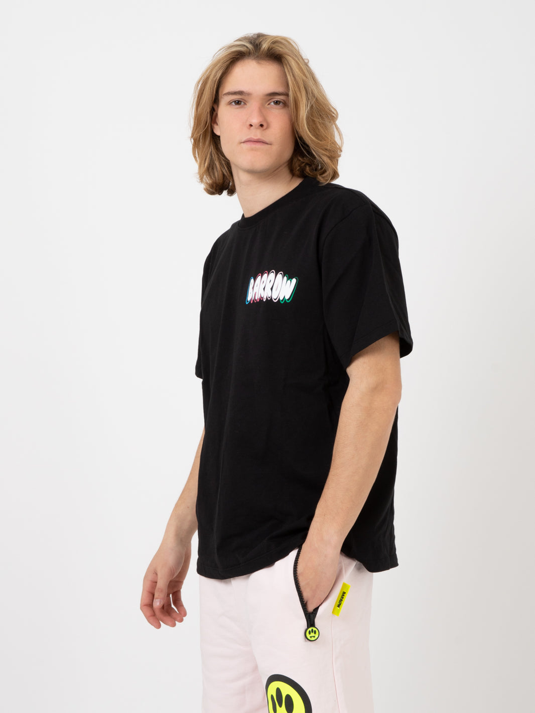 T-shirt stampa grafica nera