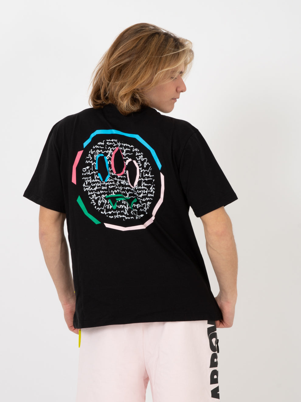 T-shirt stampa grafica nera