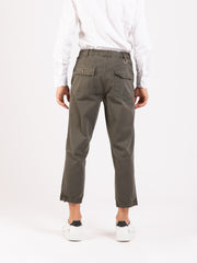 BEAUCOUP - Pantaloni in cotone army
