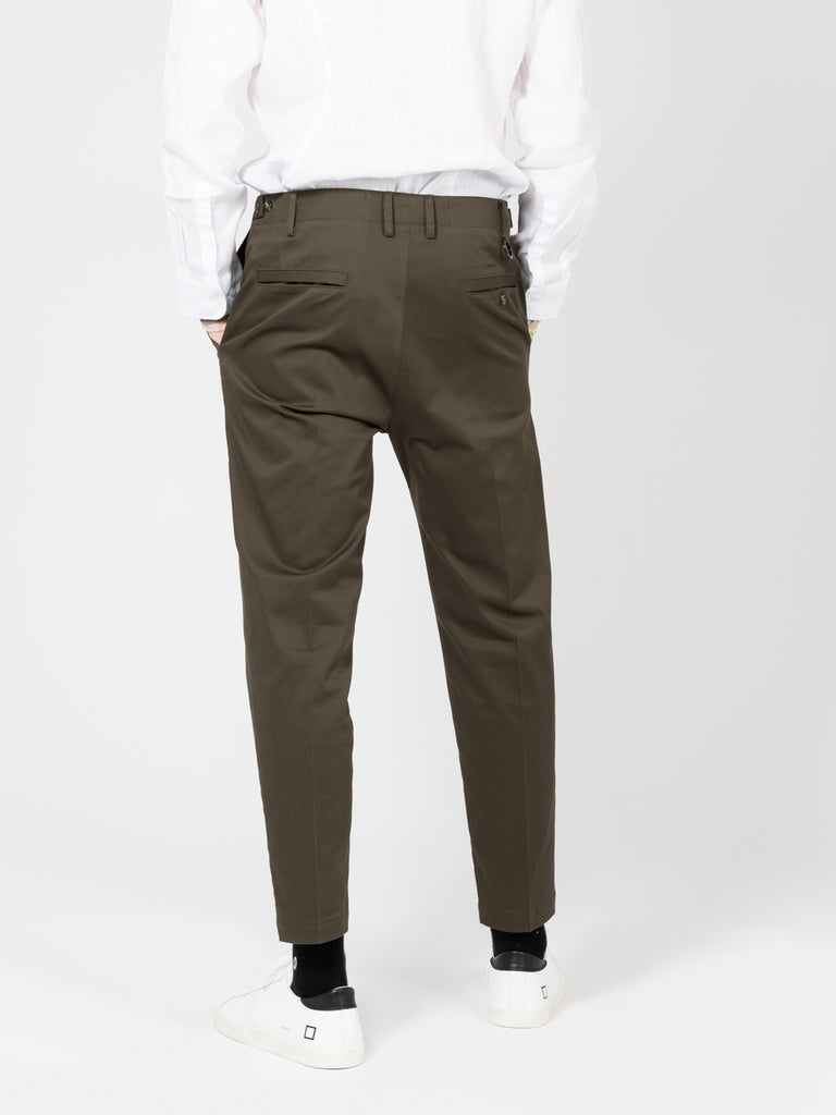 BEAUCOUP - Pantaloni in tela di cotone army