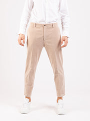 BEAUCOUP - Pantaloni in velluto a coste crema
