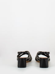BIBI LOU - Sandali tacco neri con micro strass