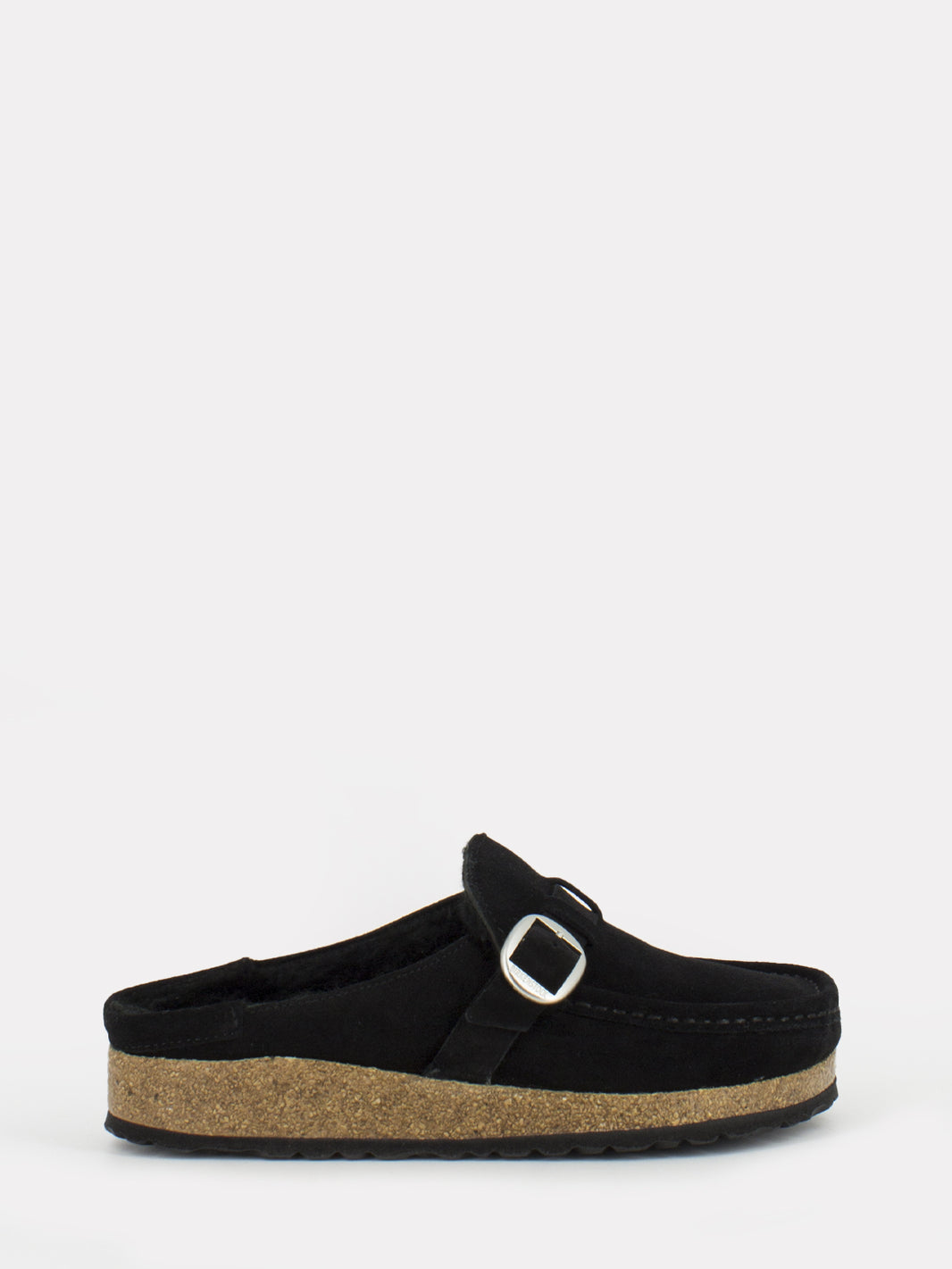 Buckley Shearling black slippers