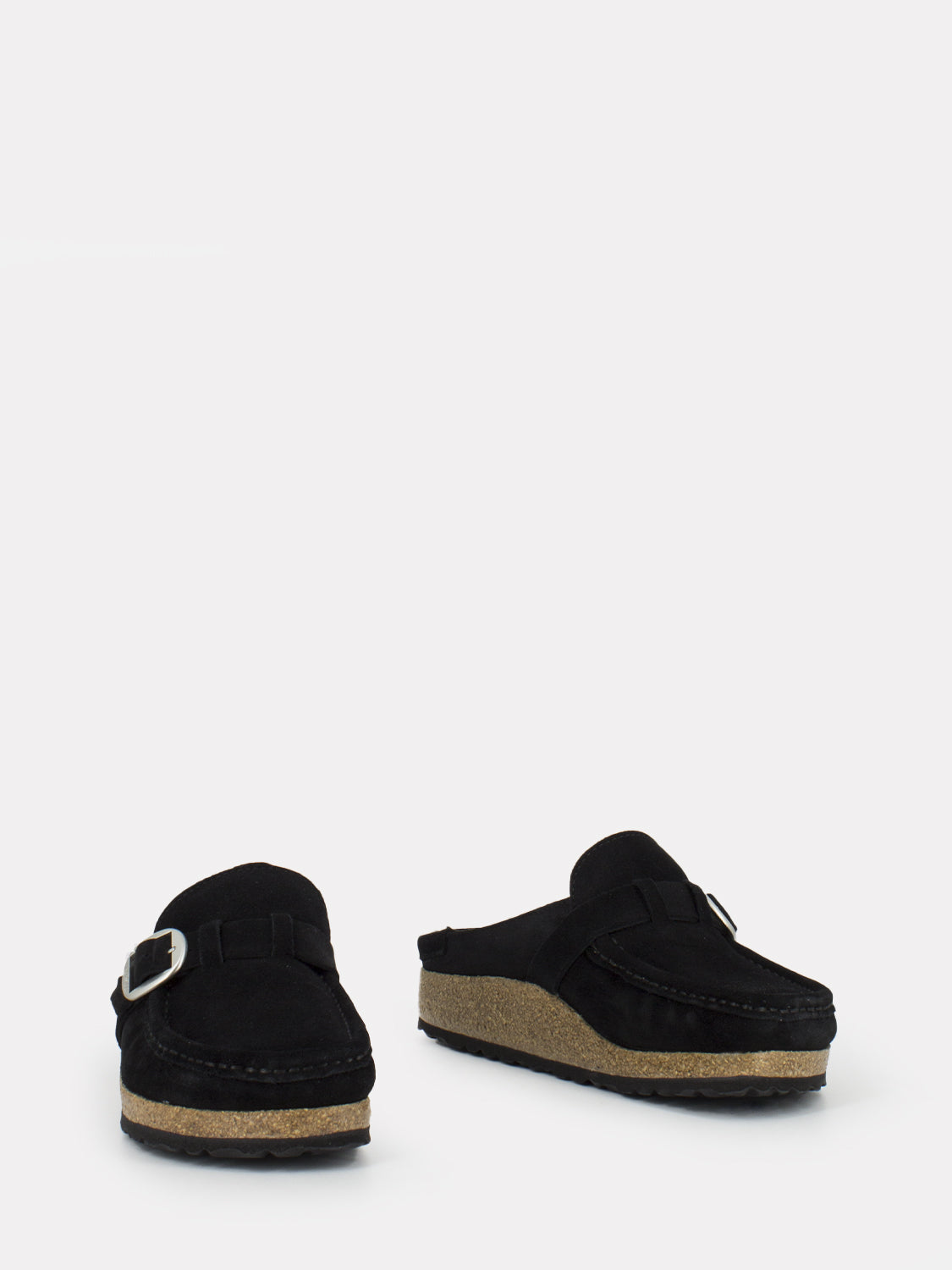 Buckley Shearling black slippers