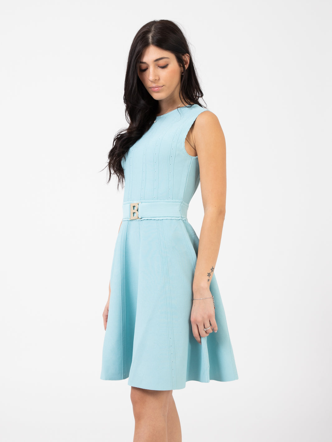 Goutte Logo Buckle Knit Dress