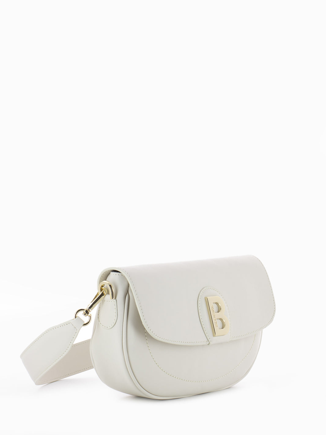 Small hobo bag with angora flap