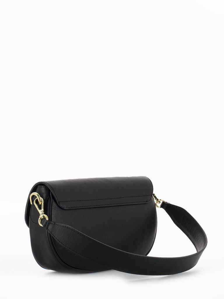 BLUGIRL - Borsa hobo small con patta nera