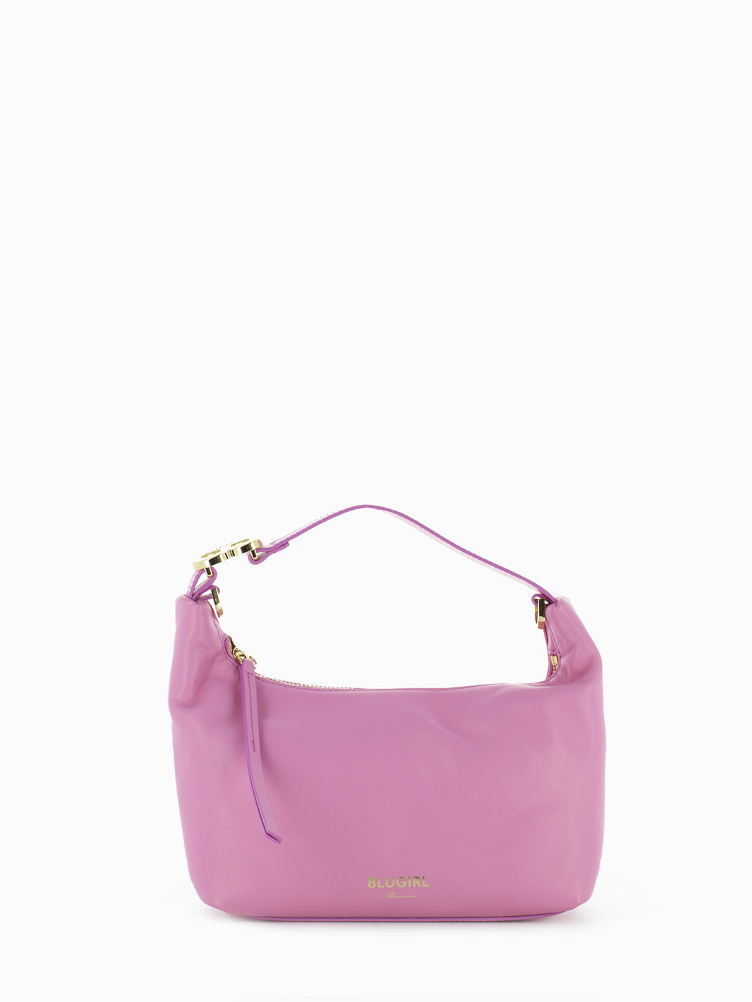 Aurora pink small zip hobo bag