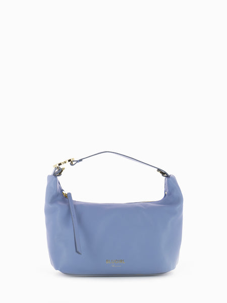 Borsa hobo small zip cielo