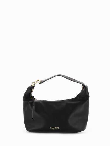 Borsa hobo small zip nero