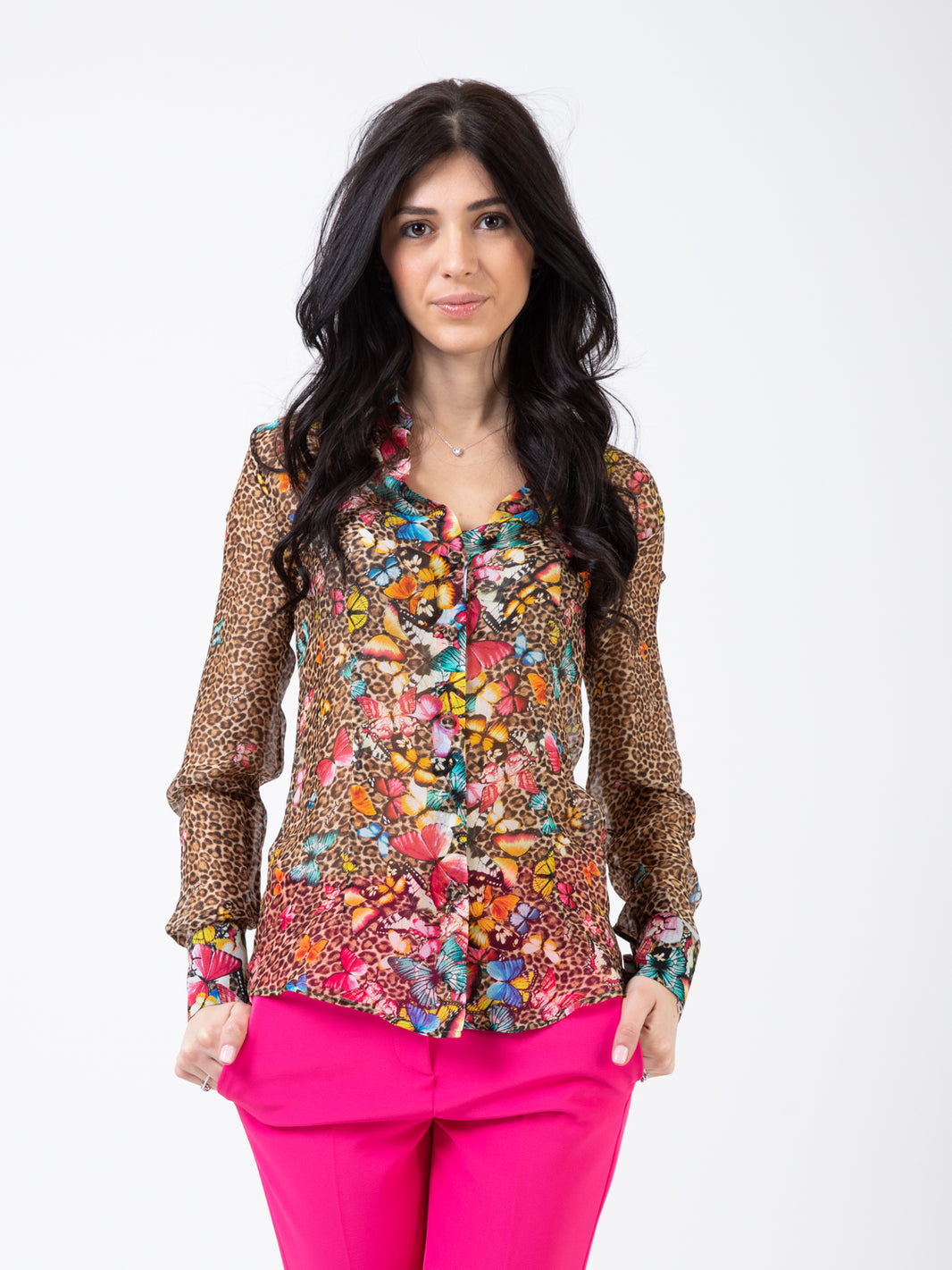 Wild Butterflies Print Shirt