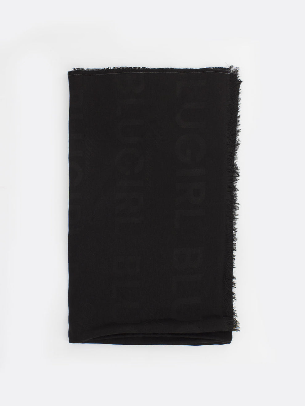Pashmina with black jacquard logo