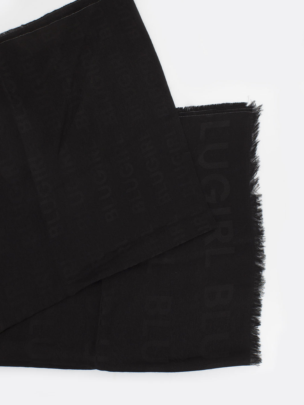 Pashmina with black jacquard logo