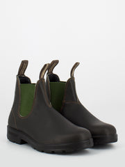 BLUNDSTONE - 519 coloured elastic sided boot brown / olive